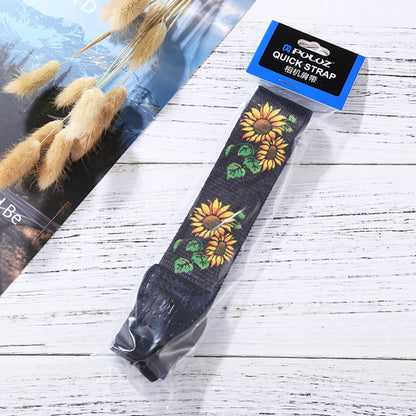 PULUZ Retro Ethnic Style Multi-color Series Sunflower Shoulder Neck Strap Camera Strap for SLR / DSLR Cameras - Camera Strap by PULUZ | Online Shopping UK | buy2fix