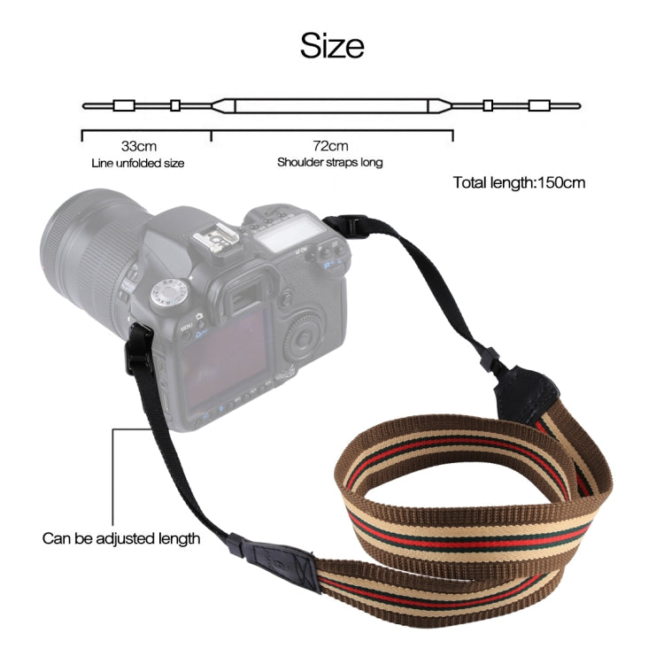 PULUZ Retro Ethnic Style Multi-color Series Stripe Shoulder Neck Strap Camera Strap for SLR / DSLR Cameras - Camera Strap by PULUZ | Online Shopping UK | buy2fix