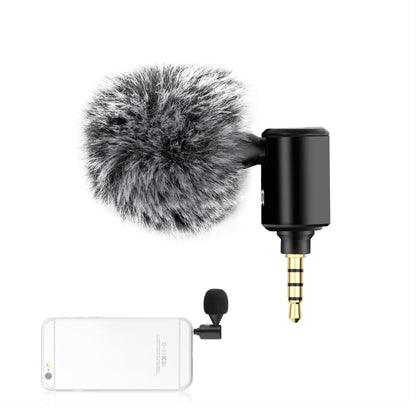 PULUZ 3.5mm Jack Mobile Phone Single Directional Adjustable Microphone(Black) - Microphone by PULUZ | Online Shopping UK | buy2fix