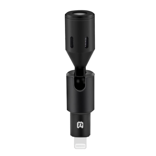 PULUZ 8PIN Jack Mobile Phone Omnidirectional Condenser Adjustable Microphone(Black) - Microphone by PULUZ | Online Shopping UK | buy2fix