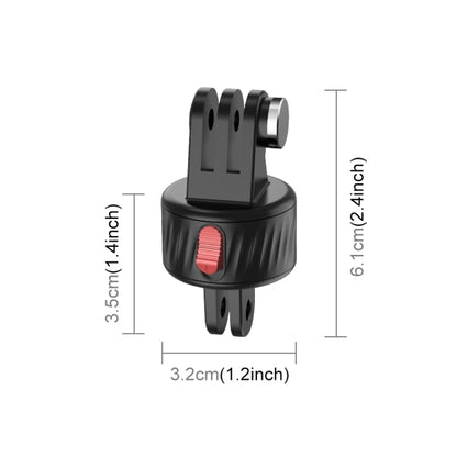 PULUZ Action Camera Magnetic Base Adapter (Black) - Connection Mount by PULUZ | Online Shopping UK | buy2fix