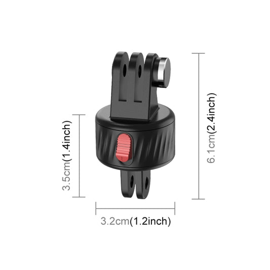 PULUZ Action Camera Magnetic Base Adapter (Black) - Connection Mount by PULUZ | Online Shopping UK | buy2fix
