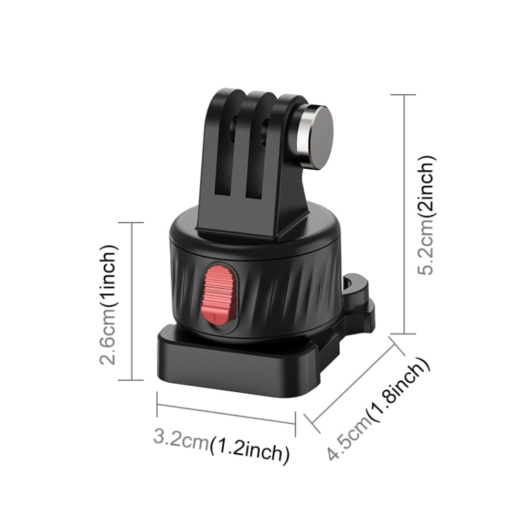 PULUZ Action Camera Quick Release Magnetic Base Adapter (Black) - Connection Mount by PULUZ | Online Shopping UK | buy2fix