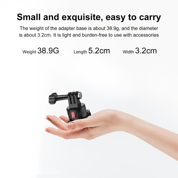 PULUZ Action Camera Quick Release Magnetic Base Adapter (Black) - Connection Mount by PULUZ | Online Shopping UK | buy2fix