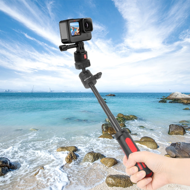 PULUZ Action Camera 1/4 inch Magnetic Base Adapter (Black) - Connection Mount by PULUZ | Online Shopping UK | buy2fix