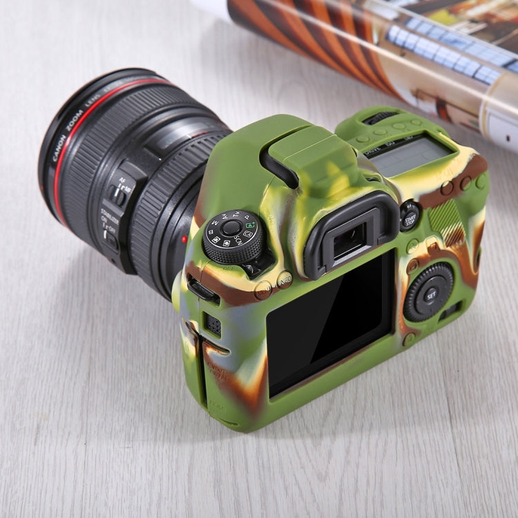 PULUZ Soft Silicone Protective Case for Canon EOS 6D(Camouflage) - Protective Case by PULUZ | Online Shopping UK | buy2fix