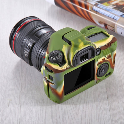 PULUZ Soft Silicone Protective Case for Canon EOS 6D(Camouflage) - Protective Case by PULUZ | Online Shopping UK | buy2fix