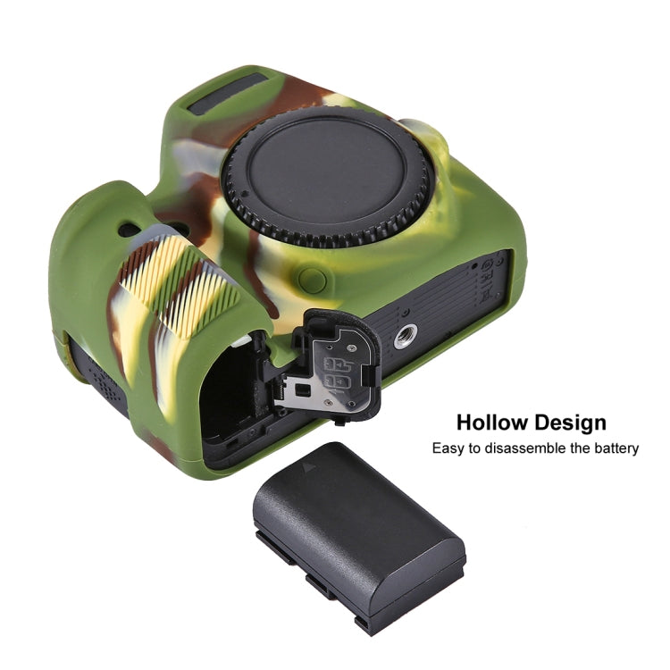 PULUZ Soft Silicone Protective Case for Canon EOS 6D(Camouflage) - Protective Case by PULUZ | Online Shopping UK | buy2fix