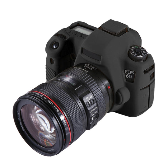 Étui de protection en silicone souple PULUZ pour Canon EOS 6D (noir)