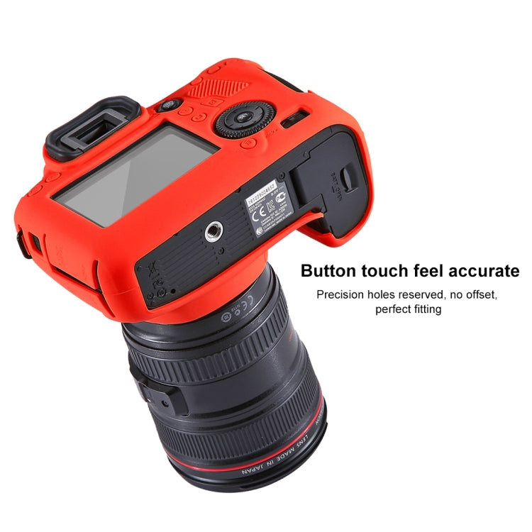PULUZ Soft Silicone Protective Case for Canon EOS 6D(Red) by PULUZ