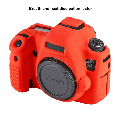 PULUZ Soft Silicone Protective Case for Canon EOS 6D(Red) by PULUZ