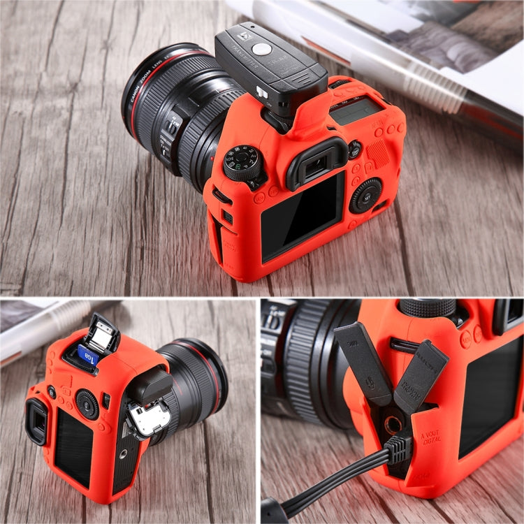 PULUZ Soft Silicone Protective Case for Canon EOS 6D(Red) by PULUZ
