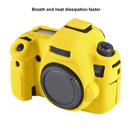PULUZ Soft Silicone Protective Case for Canon EOS 6D(Yellow) - Protective Case by PULUZ | Online Shopping UK | buy2fix