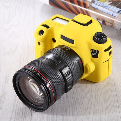 PULUZ Soft Silicone Protective Case for Canon EOS 6D(Yellow) - Protective Case by PULUZ | Online Shopping UK | buy2fix