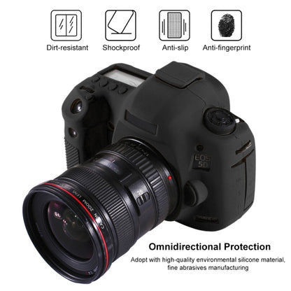 PULUZ Soft Silicone Protective Case for Canon EOS 5D Mark III / 5D3(Black) - Protective Case by PULUZ | Online Shopping UK | buy2fix