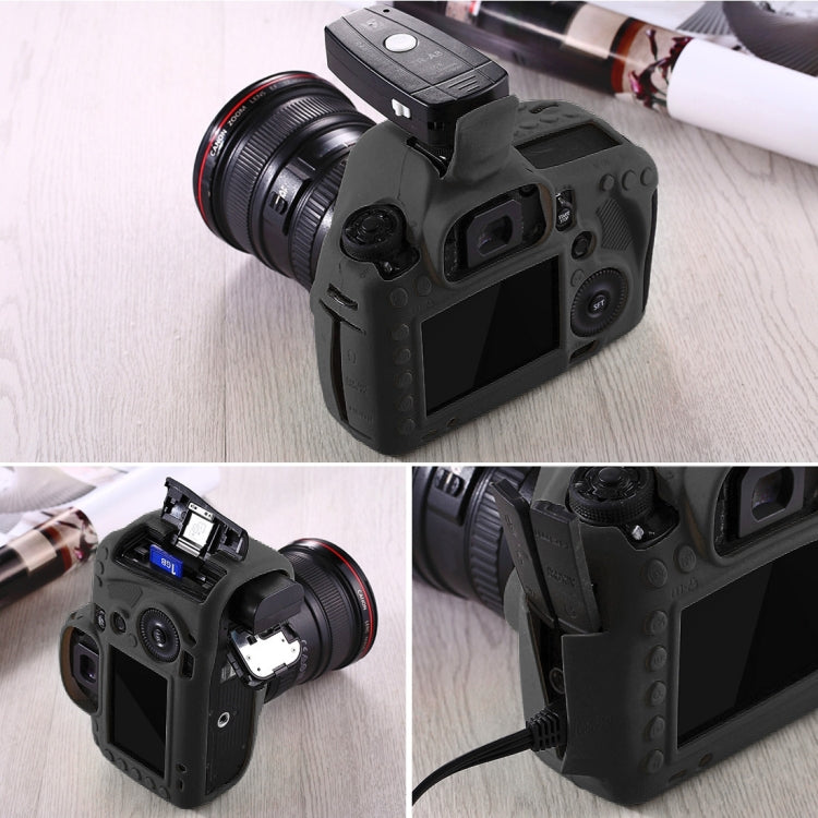 PULUZ Soft Silicone Protective Case for Canon EOS 5D Mark III / 5D3(Black) - Protective Case by PULUZ | Online Shopping UK | buy2fix