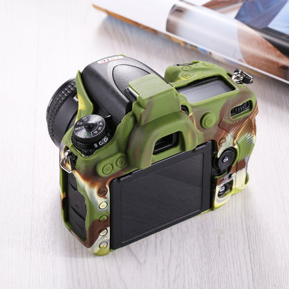 PULUZ Soft Silicone Protective Case for Nikon D750(Camouflage) - Protective Case by PULUZ | Online Shopping UK | buy2fix
