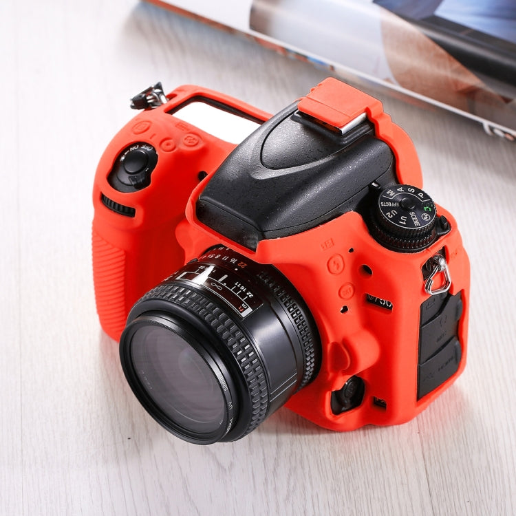 PULUZ Soft Silicone Protective Case for Nikon D750(Red) - Protective Case by PULUZ | Online Shopping UK | buy2fix