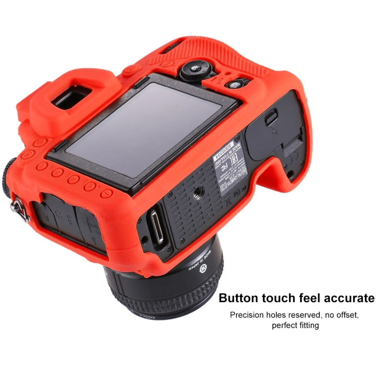 PULUZ Soft Silicone Protective Case for Nikon D750(Red) - Protective Case by PULUZ | Online Shopping UK | buy2fix