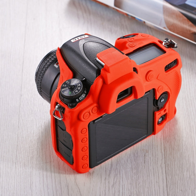 PULUZ Soft Silicone Protective Case for Nikon D750(Red) - Protective Case by PULUZ | Online Shopping UK | buy2fix