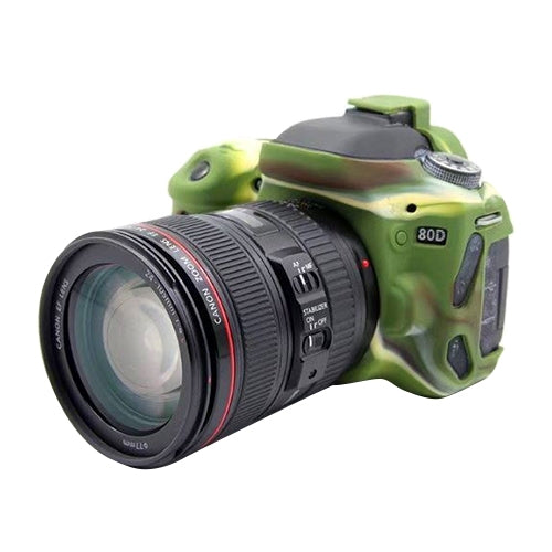Étui de protection en silicone souple PULUZ pour Canon EOS 80D