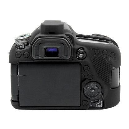 PULUZ Soft Silicone Protective Case for Canon EOS 80D(Black) - Protective Case by PULUZ | Online Shopping UK | buy2fix