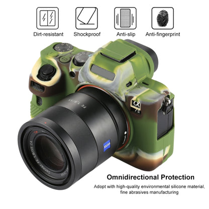 PULUZ Soft Silicone Protective Case for Sony ILCE-7MII / 7SMII / 7RMII(Camouflage) - Protective Case by PULUZ | Online Shopping UK | buy2fix