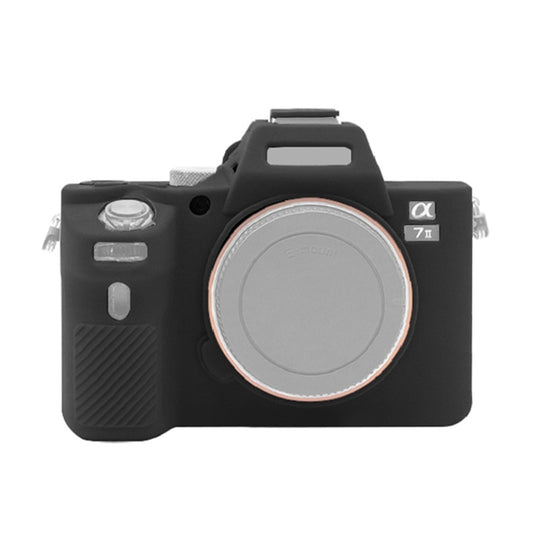 PULUZ Soft Silicone Protective Case for Sony ILCE-7MII / 7SMII / 7RMII(Black) - Protective Case by PULUZ | Online Shopping UK | buy2fix