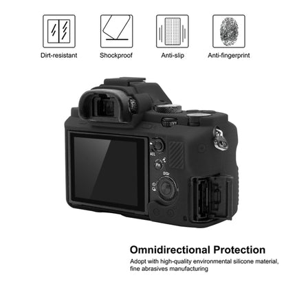 PULUZ Soft Silicone Protective Case for Sony ILCE-7MII / 7SMII / 7RMII(Black) - Protective Case by PULUZ | Online Shopping UK | buy2fix