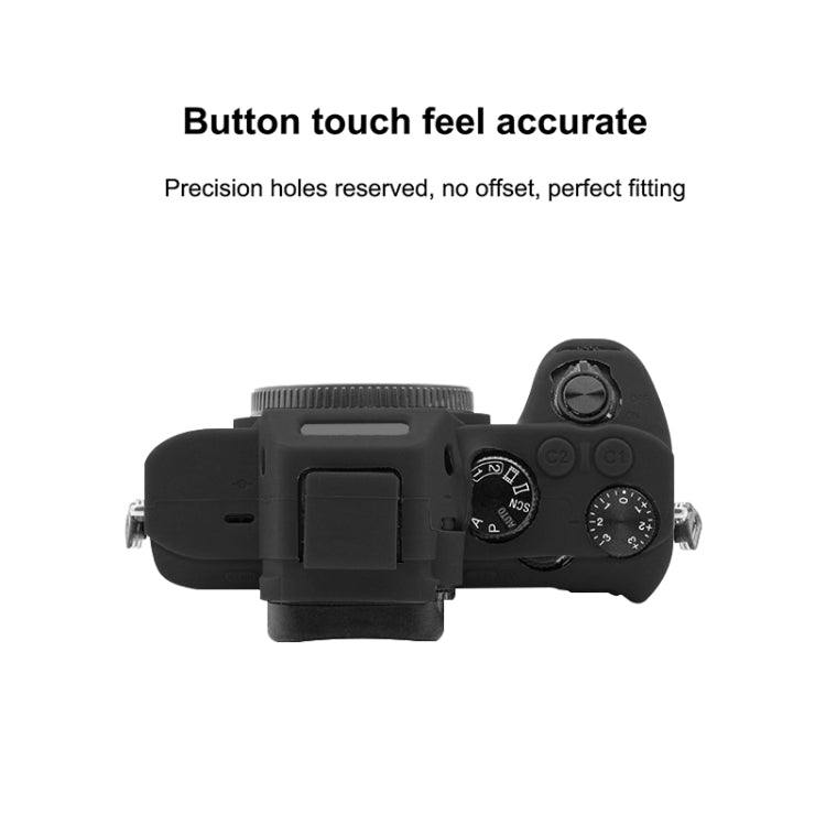 PULUZ Soft Silicone Protective Case for Sony ILCE-7MII / 7SMII / 7RMII(Black) - Protective Case by PULUZ | Online Shopping UK | buy2fix