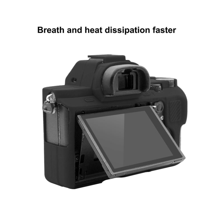 PULUZ Soft Silicone Protective Case for Sony ILCE-7MII / 7SMII / 7RMII(Black) - Protective Case by PULUZ | Online Shopping UK | buy2fix