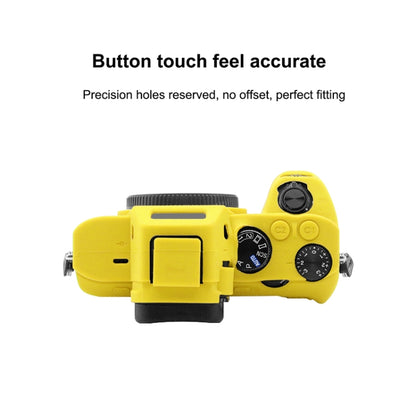 PULUZ Soft Silicone Protective Case for Sony ILCE-7MII / 7SMII / 7RMII(Yellow) - Protective Case by PULUZ | Online Shopping UK | buy2fix
