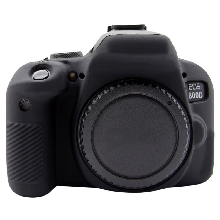 PULUZ Soft Silicone Protective Case for Canon EOS 800D(Black) - Protective Case by PULUZ | Online Shopping UK | buy2fix