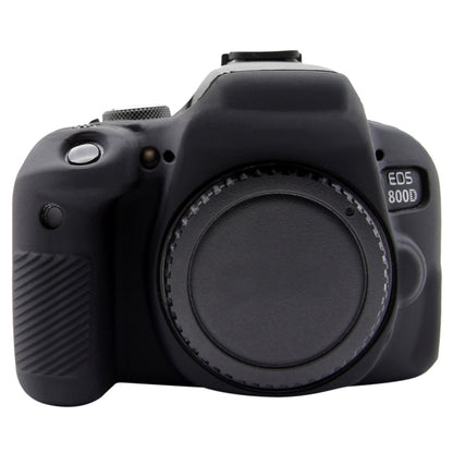 PULUZ Soft Silicone Protective Case for Canon EOS 800D(Black) - Protective Case by PULUZ | Online Shopping UK | buy2fix