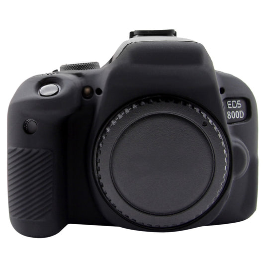 PULUZ Soft Silicone Protective Case for Canon EOS 800D(Black) - Protective Case by PULUZ | Online Shopping UK | buy2fix