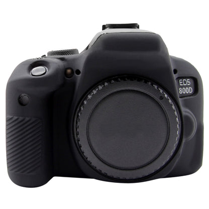 PULUZ Soft Silicone Protective Case for Canon EOS 800D(Black) - Protective Case by PULUZ | Online Shopping UK | buy2fix