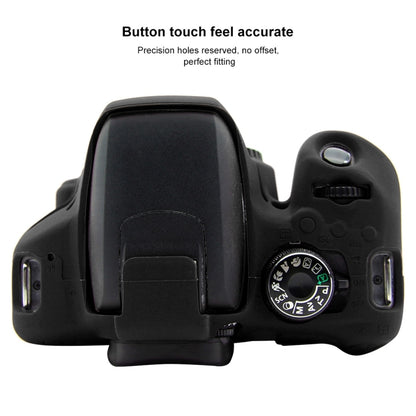 PULUZ Soft Silicone Protective Case for Canon EOS 800D(Black) - Protective Case by PULUZ | Online Shopping UK | buy2fix