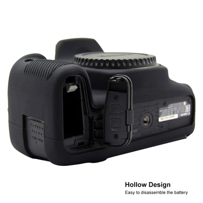PULUZ Soft Silicone Protective Case for Canon EOS 800D(Black) - Protective Case by PULUZ | Online Shopping UK | buy2fix