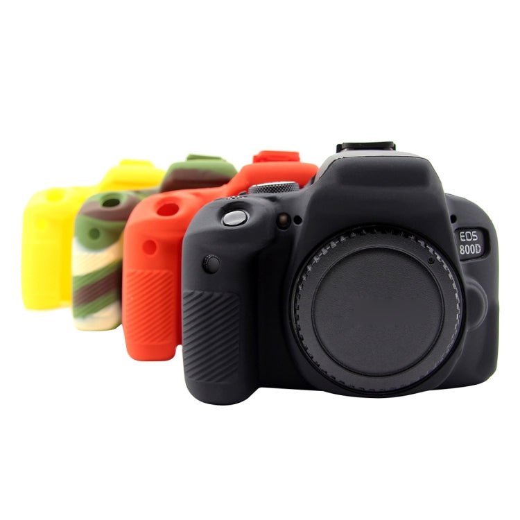 PULUZ Soft Silicone Protective Case for Canon EOS 800D(Black) - Protective Case by PULUZ | Online Shopping UK | buy2fix