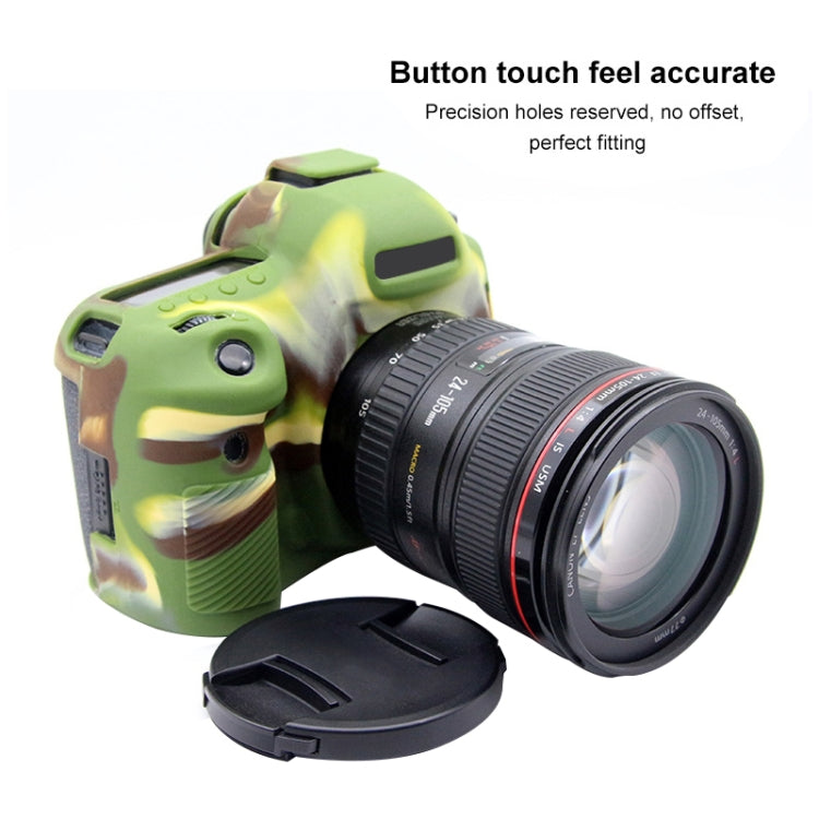 PULUZ Soft Silicone Protective Case for Canon EOS 5D Mark IV(Camouflage) - Protective Case by PULUZ | Online Shopping UK | buy2fix