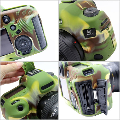 PULUZ Soft Silicone Protective Case for Canon EOS 5D Mark IV(Camouflage) - Protective Case by PULUZ | Online Shopping UK | buy2fix