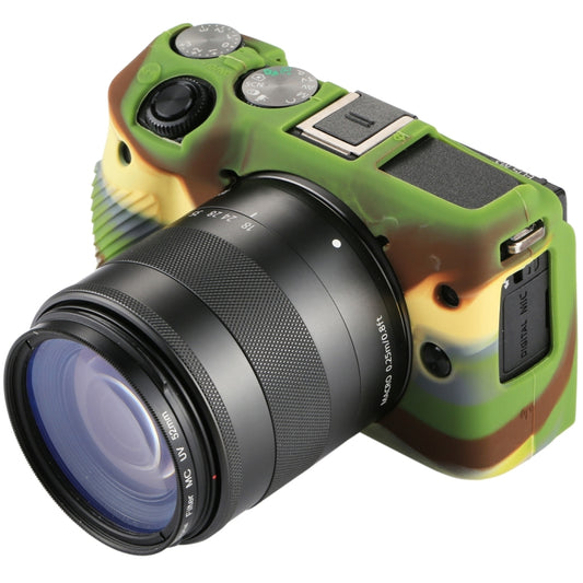 PULUZ Soft Silicone Protective Case for Canon EOS M3(Camouflage) - Protective Case by PULUZ | Online Shopping UK | buy2fix