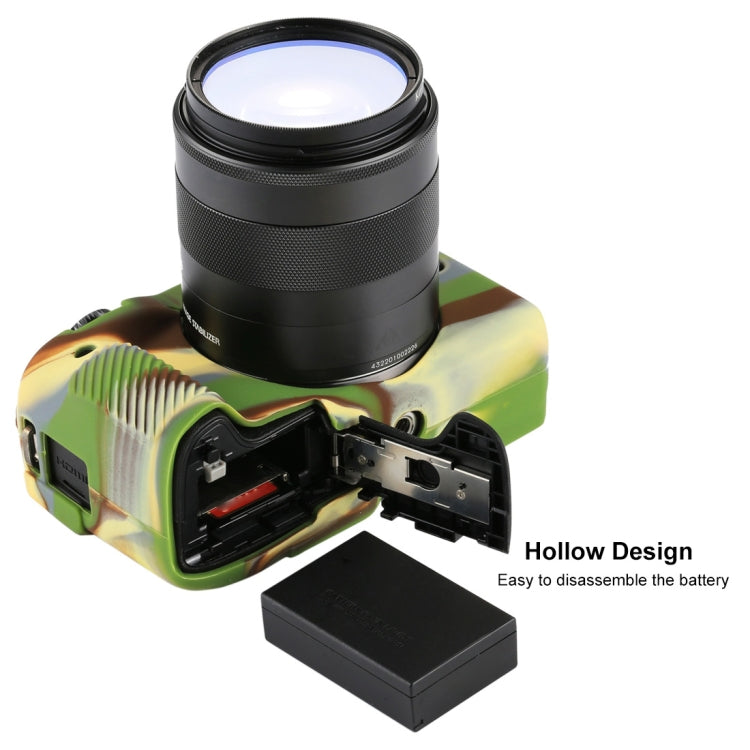 PULUZ Soft Silicone Protective Case for Canon EOS M3(Camouflage) - Protective Case by PULUZ | Online Shopping UK | buy2fix