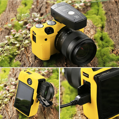 PULUZ Soft Silicone Protective Case for Canon EOS M3(Yellow) - Protective Case by PULUZ | Online Shopping UK | buy2fix