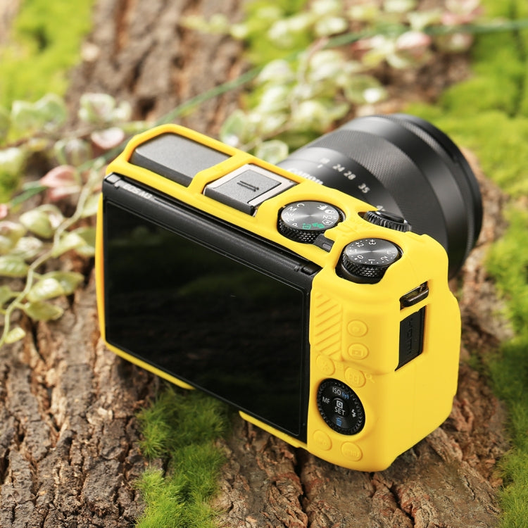PULUZ Soft Silicone Protective Case for Canon EOS M3(Yellow) - Protective Case by PULUZ | Online Shopping UK | buy2fix