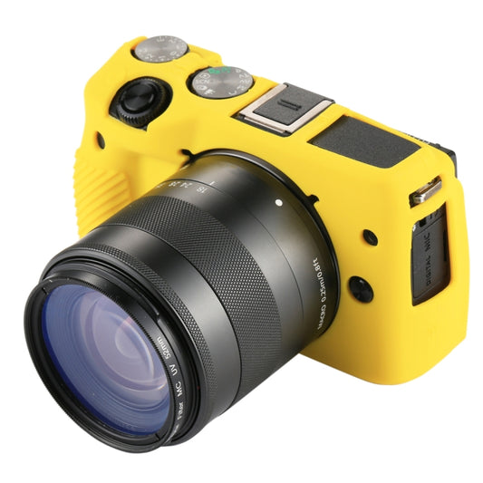 PULUZ Soft Silicone Protective Case for Canon EOS M3(Yellow) - Protective Case by PULUZ | Online Shopping UK | buy2fix