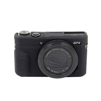 PULUZ Soft Silicone Protective Case for Canon EOS G7 X Mark II(Black) - Protective Case by PULUZ | Online Shopping UK | buy2fix