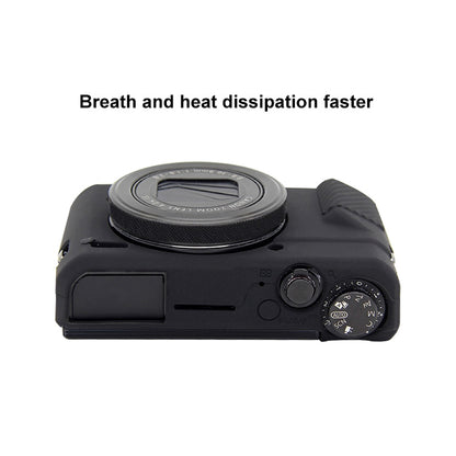 PULUZ Soft Silicone Protective Case for Canon EOS G7 X Mark II(Black) - Protective Case by PULUZ | Online Shopping UK | buy2fix