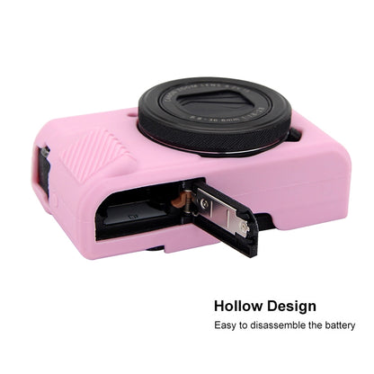 PULUZ Soft Silicone Protective Case for Canon EOS G7 X Mark II(Pink) - Protective Case by PULUZ | Online Shopping UK | buy2fix