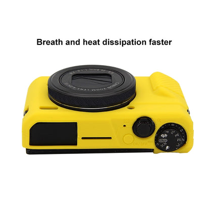 PULUZ Soft Silicone Protective Case for Canon EOS G7 X Mark II(Yellow) - Protective Case by PULUZ | Online Shopping UK | buy2fix